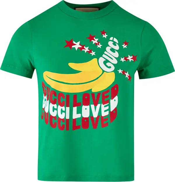 Green Cotton Logo T-Shirt