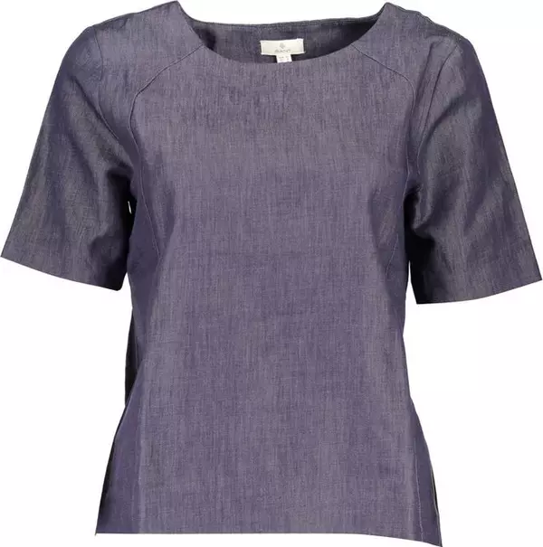 Blue Cotton Women's T-Shirt