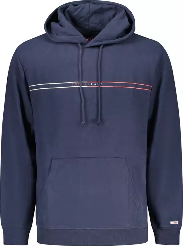 Blue Cotton Men Sweatshirt