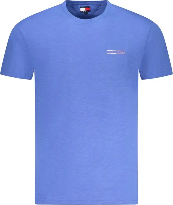 Blue Cotton Men T-Shirt