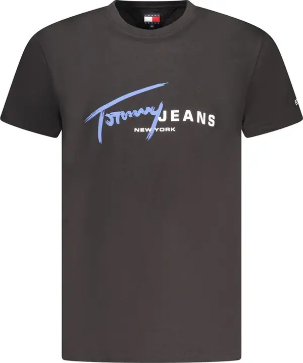 Black Cotton Men's T-Shirt