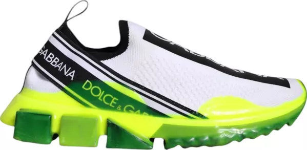 White Yellow Slip On Sorrento Sneakers Shoes