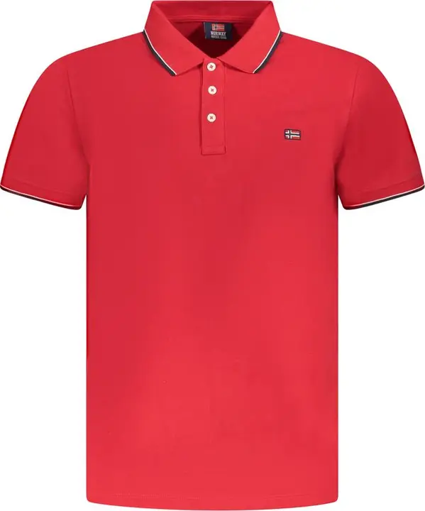 Red Cotton Men Polo