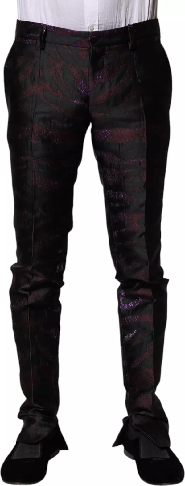 Multicolor Polyester Patterned Pants