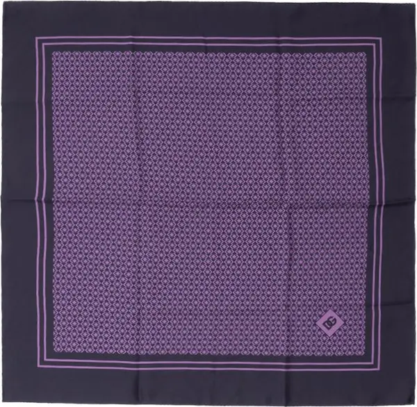 Purple Silk Pocket Square