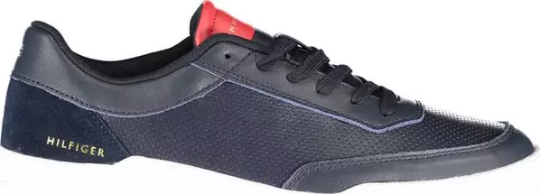 Blue Leather Men Sneaker