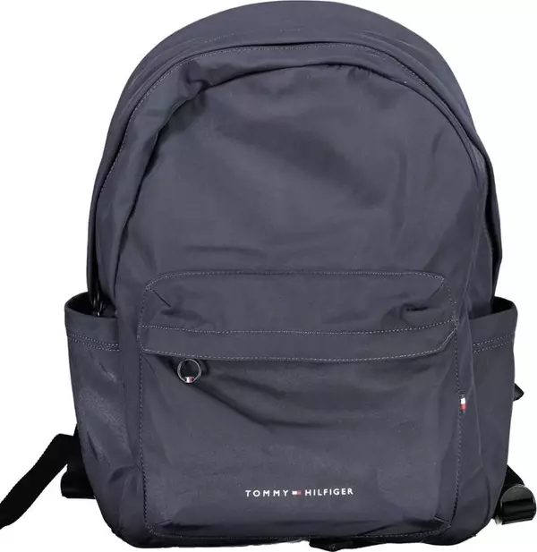 Blu Polyester Men Backpack