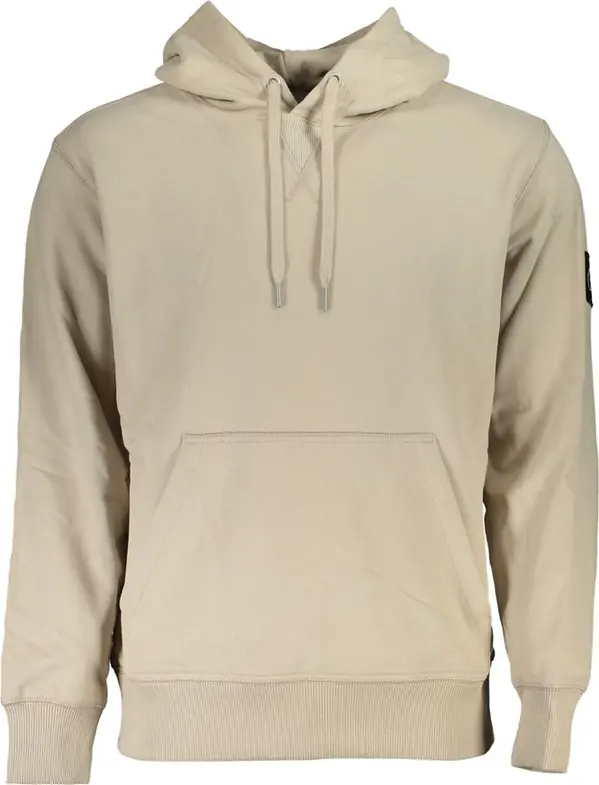 Beige Cotton Men's Sweatshirt