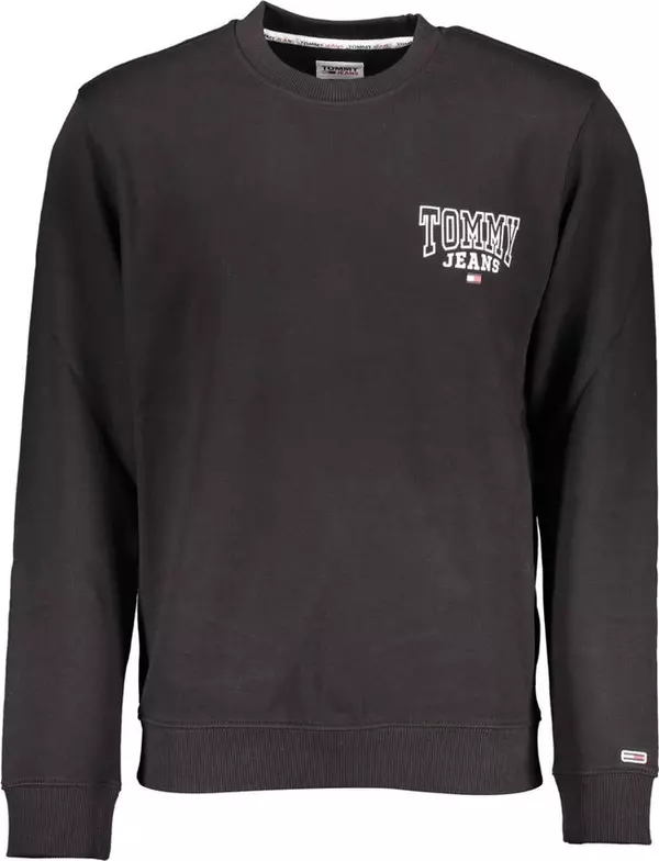 Black Cotton Men's Sweatshirt