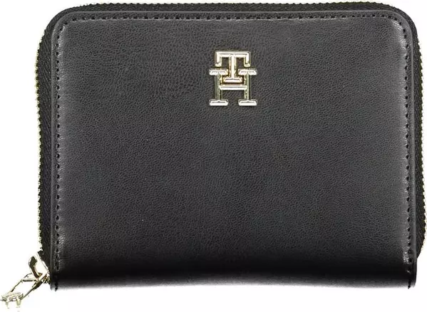 Black Polyurethane Women Wallet