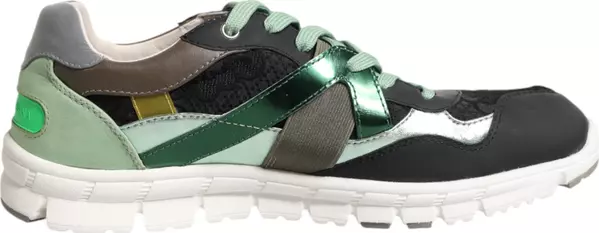 Multicolor Lace Up Low Top Sneakers Shoes