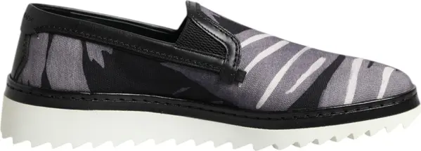 Black Tropical Slip On Men Sneakers Shoes