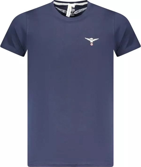 Blu Cotton Men T-Shirt