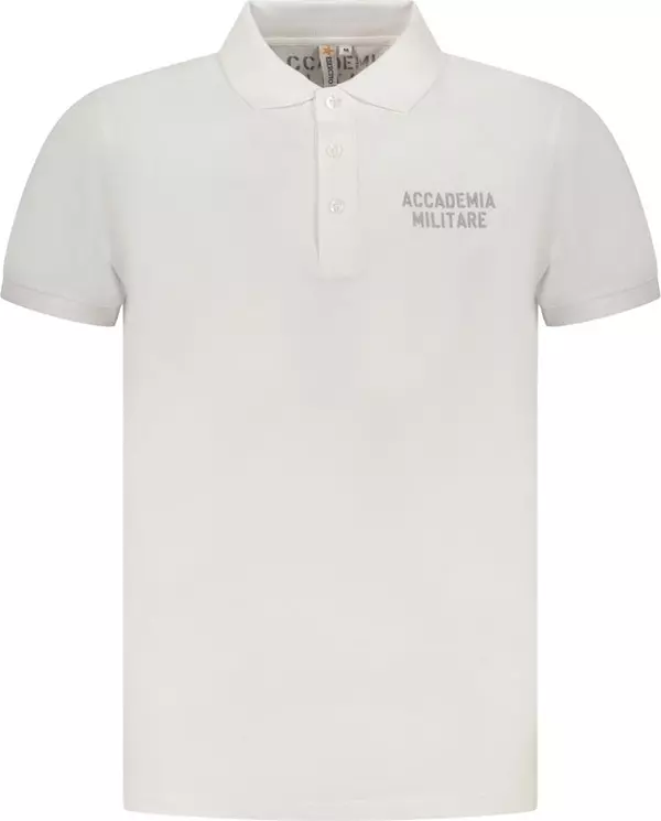 Bianco Cotton Male Polo Shirt