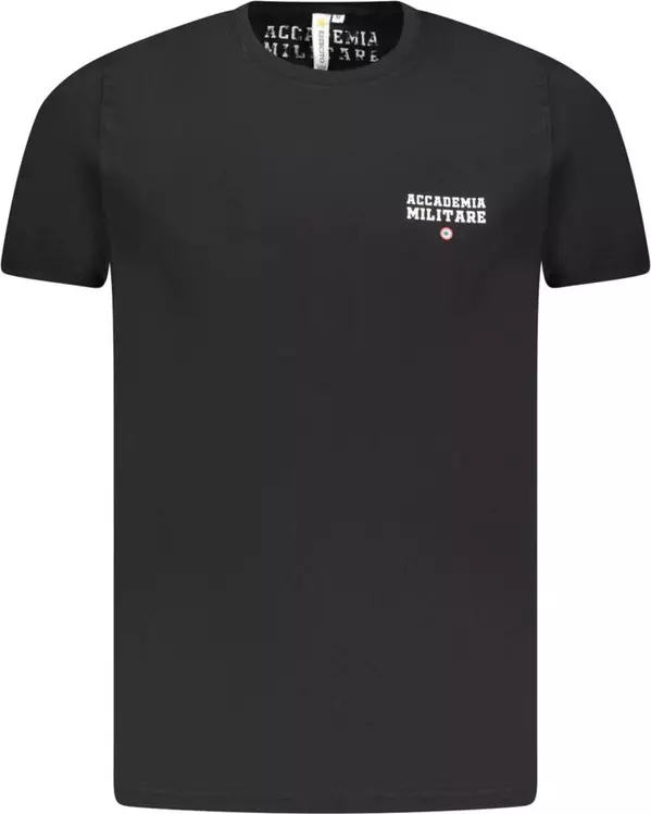 Black Cotton Men's T-Shirt
