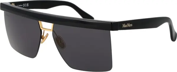 Black Stainless Steel Sunglasses