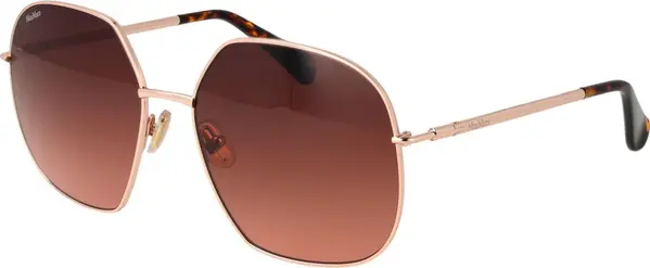 Rose Gold Metal Sunglasses