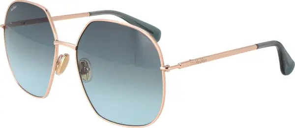 Rose Gold Metal Sunglasses