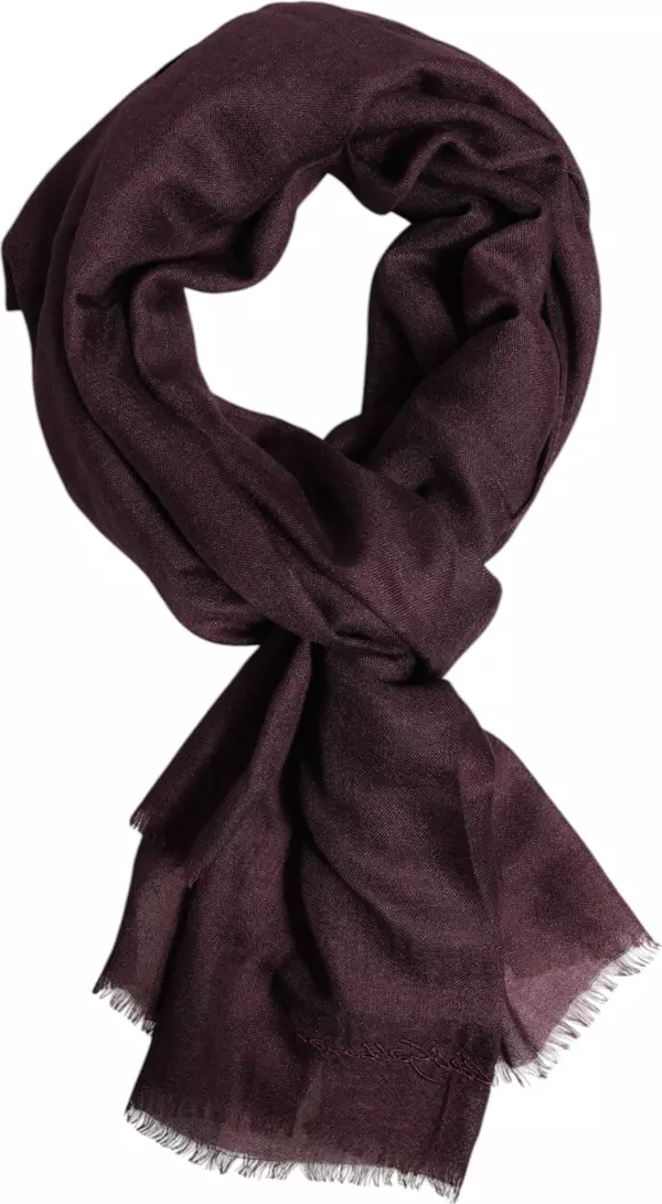 Maroon Cashmere Neck Warmer Wrap Shawl Scarf
