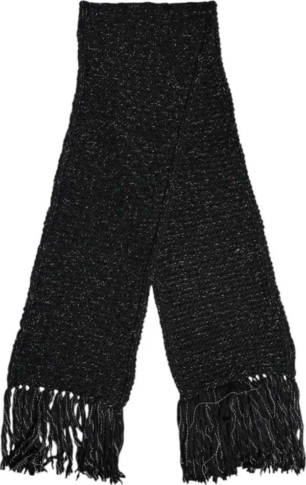 Black Cashmere Neck Warmer Wrap Shawl Scarf