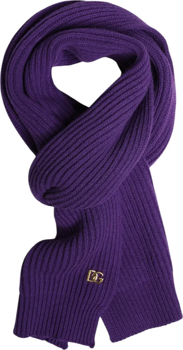 Purple DG Logo Neck Warmer Wrap Shawl Scarf