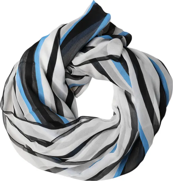 Multicolor Striped Neck Warmer Wrap Scarf