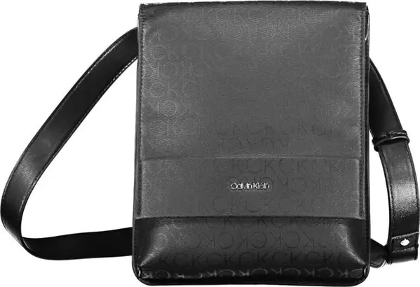Black Polyester Mens Shoulder Bag