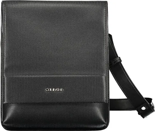 Nero Polyurethane Men Shoulder Bag