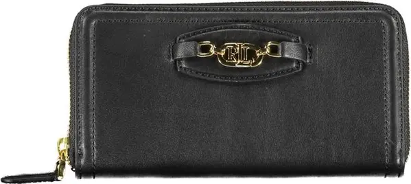 Black Polyurethane Women Wallet