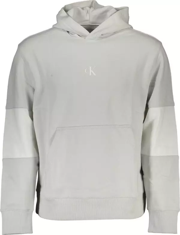 Gray Cotton Men Sweatshirt