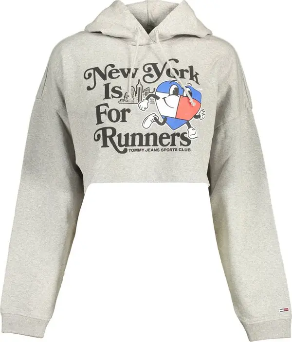 Grigio Cotton Women Sweatshirt