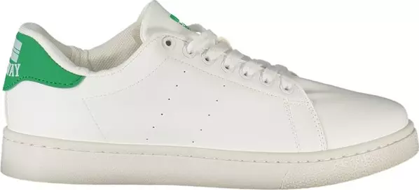 White Polyurethane Men's Sneaker