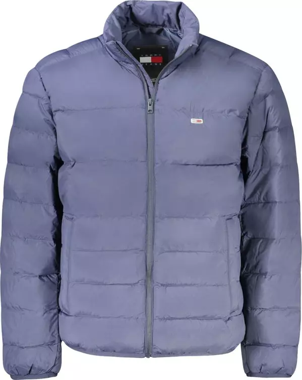 Blue Polyamide Men Jacket