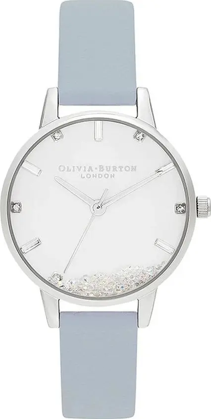 Blue Artificial Leather Dress Watch