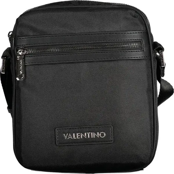 Black Fabric Men's Shoulder Bag