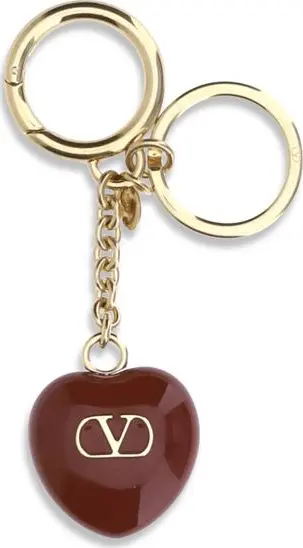 Bordeaux Brass Keychain