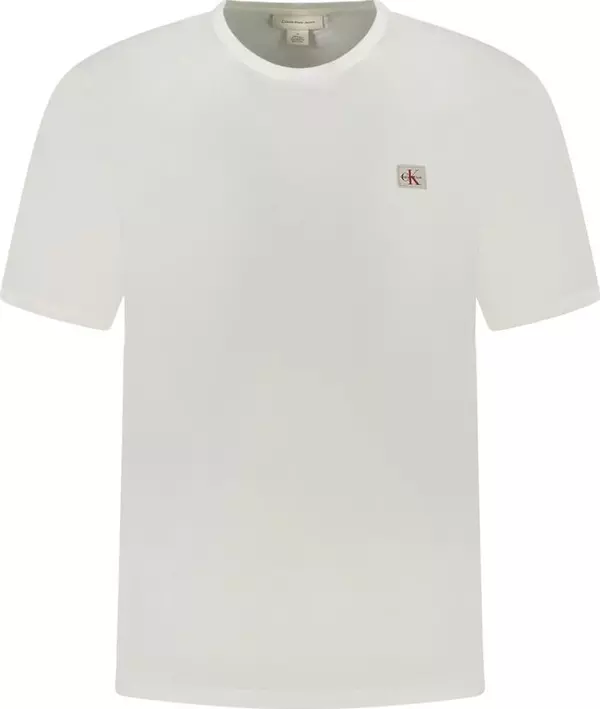 White Cotton Men T-Shirt