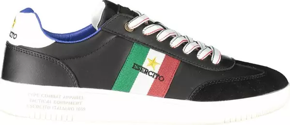 Black Leather Men Sneaker
