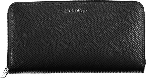 Black Polyurethane Women Wallet
