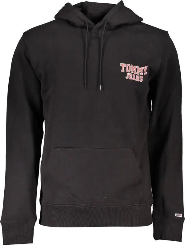 Black Cotton Men's Sweatshirt
