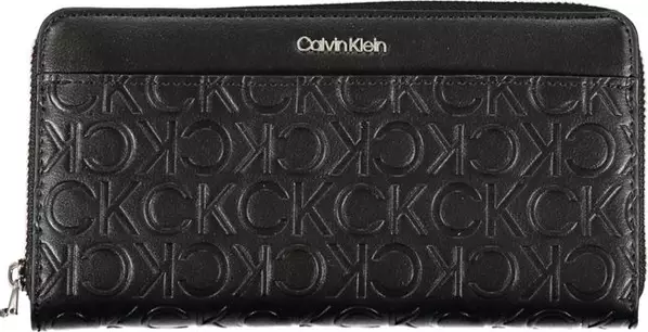 Black Polyurethane Women Wallet