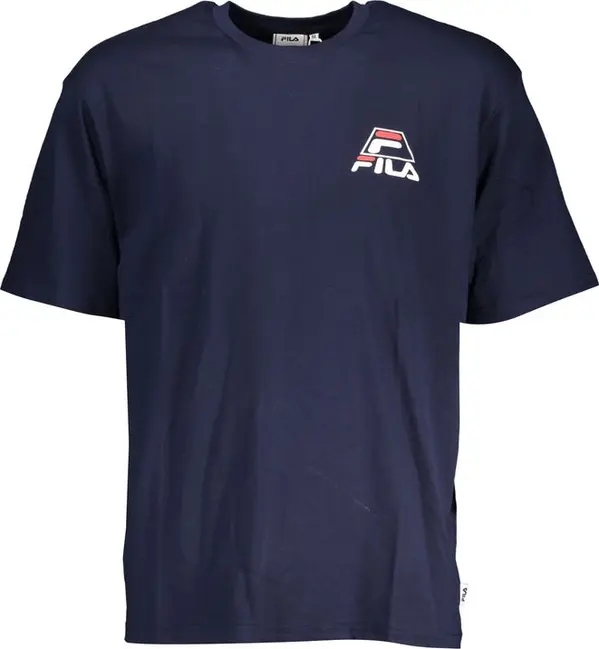 Blue Cotton Men's T-Shirt