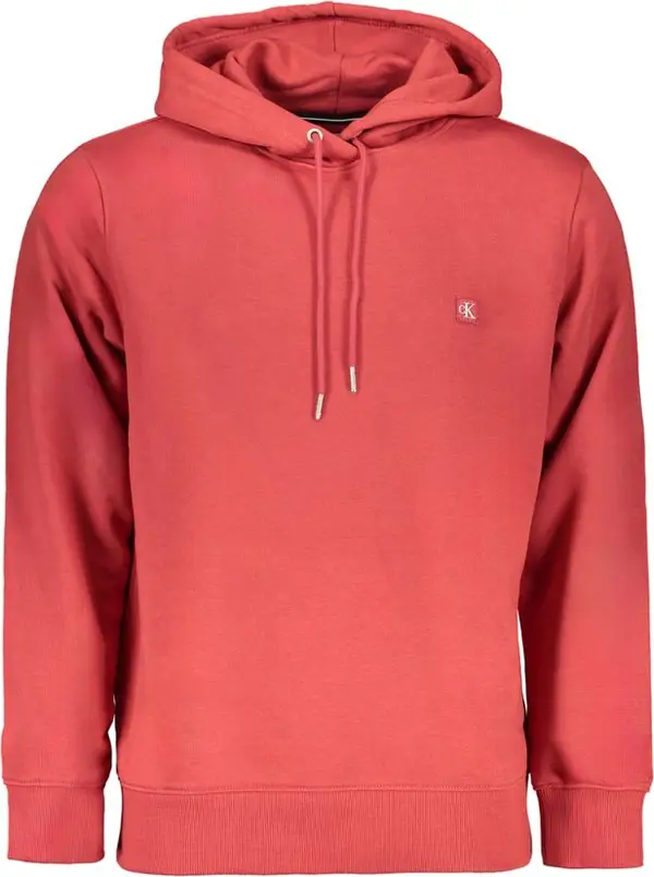 Red Cotton Men Sweatshirt