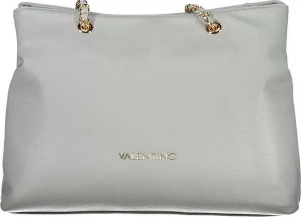 Gray Polyurethane Women Bag