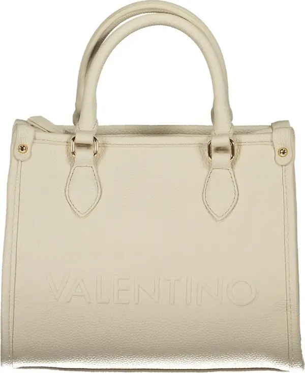 Beige Polyurethane Women's Bag