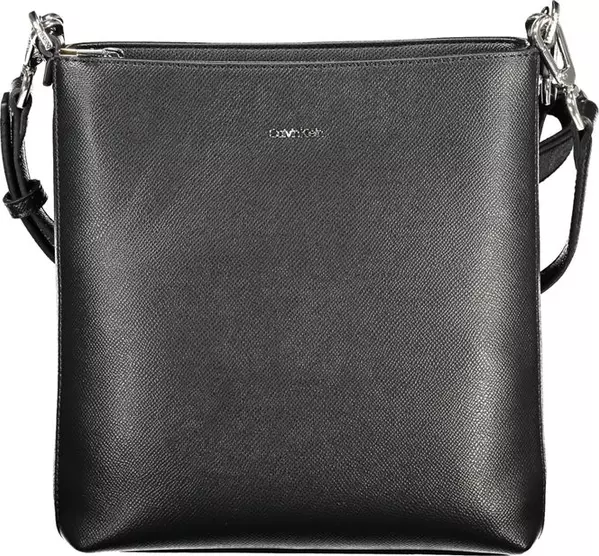 Black Polyester Woman Shoulder Bag