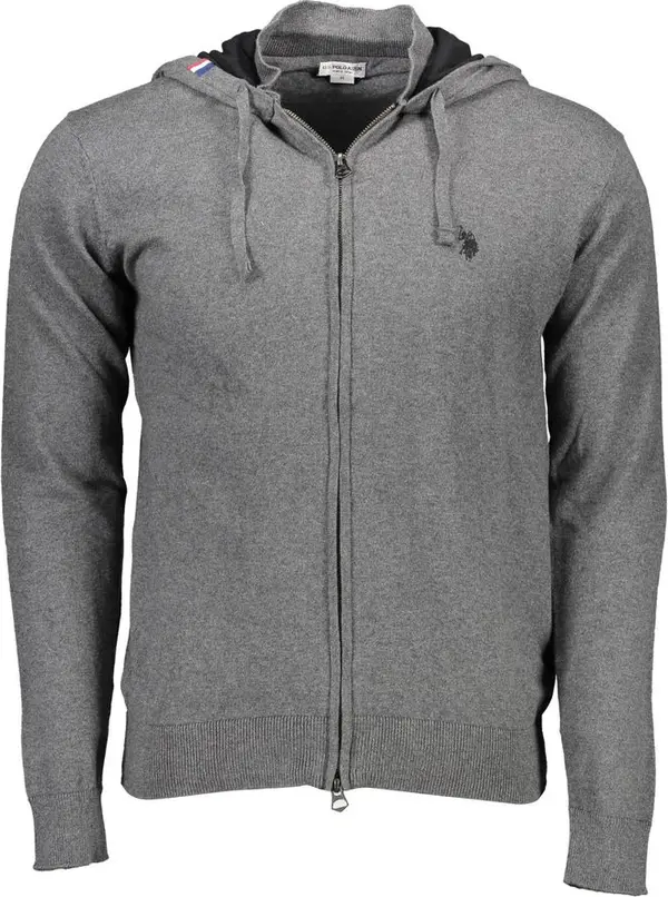 Gray Cotton Men's Sweater