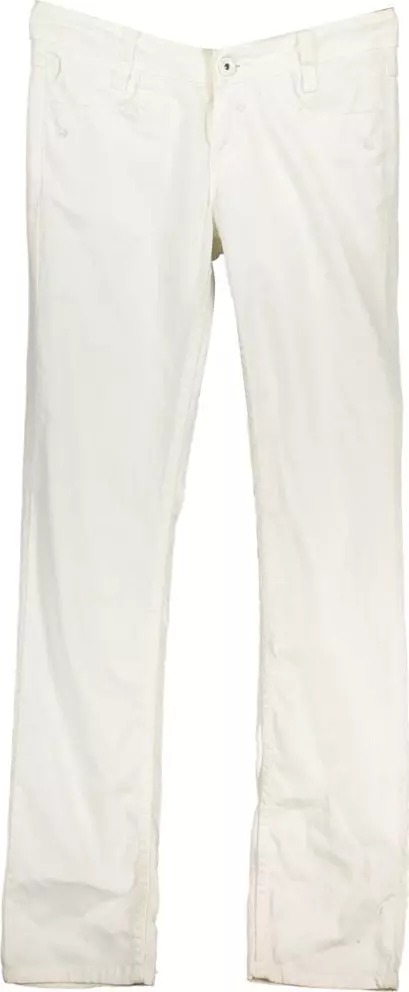 White Cotton Women's Jeans