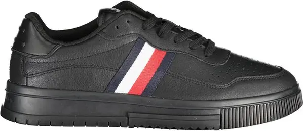 Black Leather Men's Sneaker