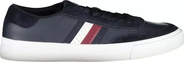 Blue Leather Men Sneaker